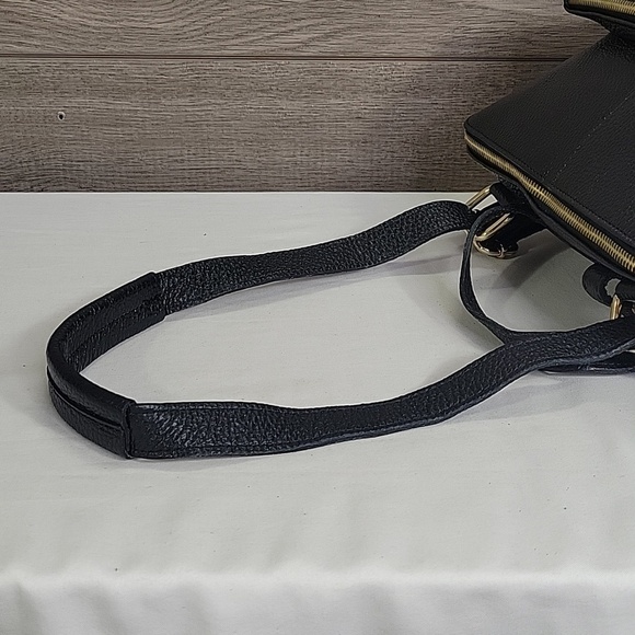 Unicai Firenze Black Pebble Leather Backpack Bag main image 9